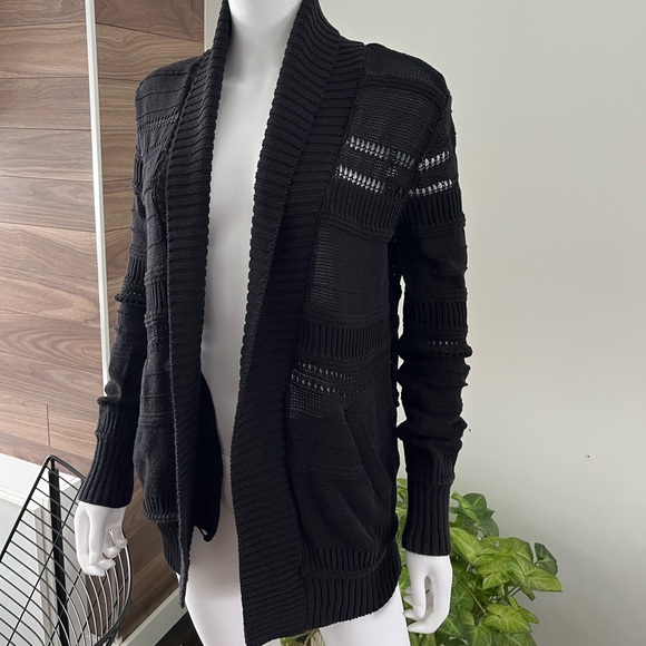Veronica Beard Cardigan Black Mesh Women's Sz Small❤️ - Picture 2 of 7